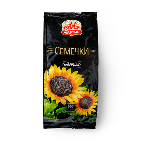 Семечки «От Мартина» Особенные, 200 г — купить с доставкой из Яндекс Лавки