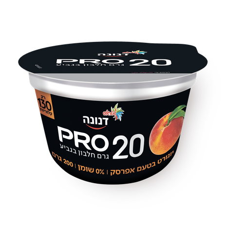 Danone Pro Peach flavored protein yogurt 0%