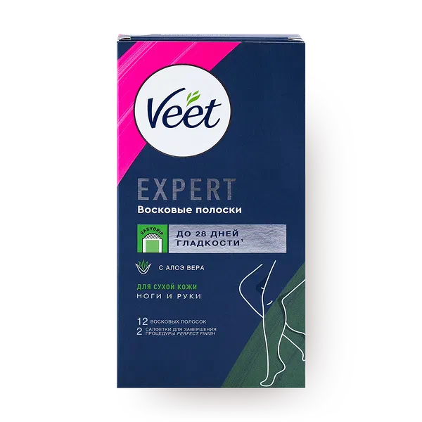 Восковые полоски Veet для сухой кожи