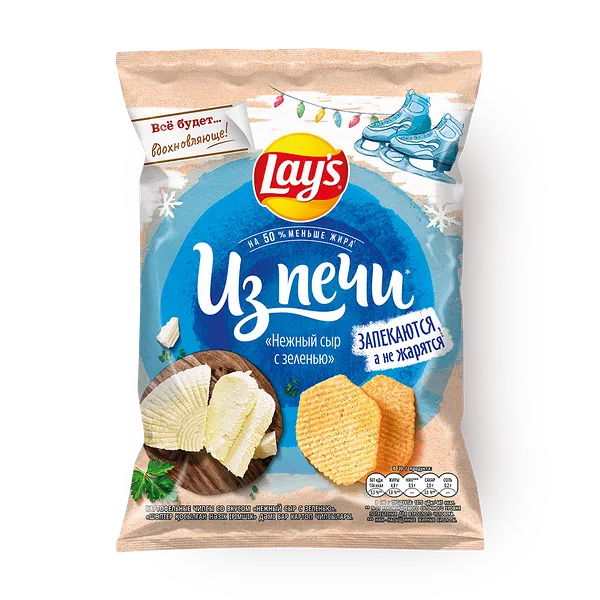 Чипсы Lay's Из Печи Лисички в сметане — купить с доставкой из Яндекс Лавки