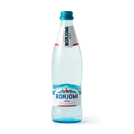 Вода минеральная Borjomi газированная стекло