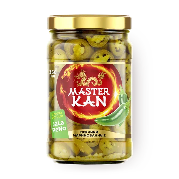 Перчики халапеньо маринованные «Мастер Кан»