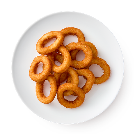 Большая порция луковые кольца