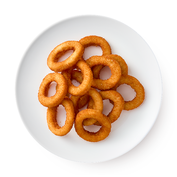 Большая порция луковые кольца