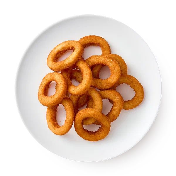 Большая порция луковые кольца