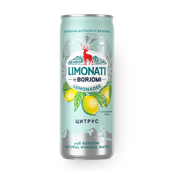 Лимонад Limonati by Borjomi цитрус с соком и минеральной водой