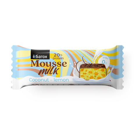 Батончик протеиновый «Ё|Батон» Mousse кокос-лимон