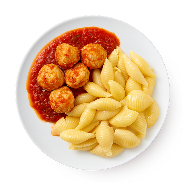 Макароны с куриными фрикадельками «Братья Караваевы»