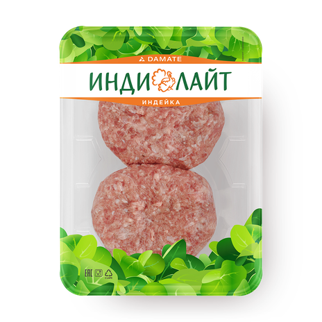 Бифштекс рубленый из индейки «Индилайт» охлаждённый