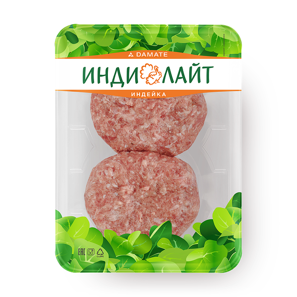 Бифштекс рубленый из индейки «Индилайт» охлаждённый