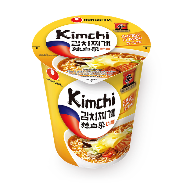 Лапша быстрого приготовления Nongshim Кимчи Рамен с сырным вкусом