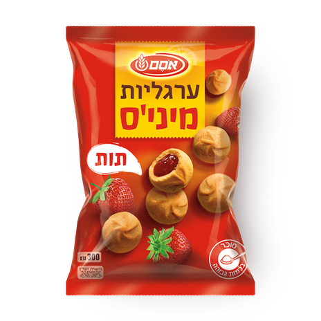 אסם ערגליות מיניס בטעם תות