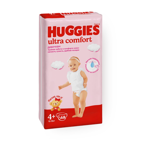 Подгузники Huggies Ultra Comfort 4+ 10-16 кг