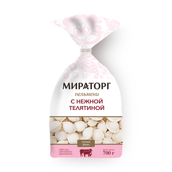 Пельмени с нежной телятиной «Мираторг»