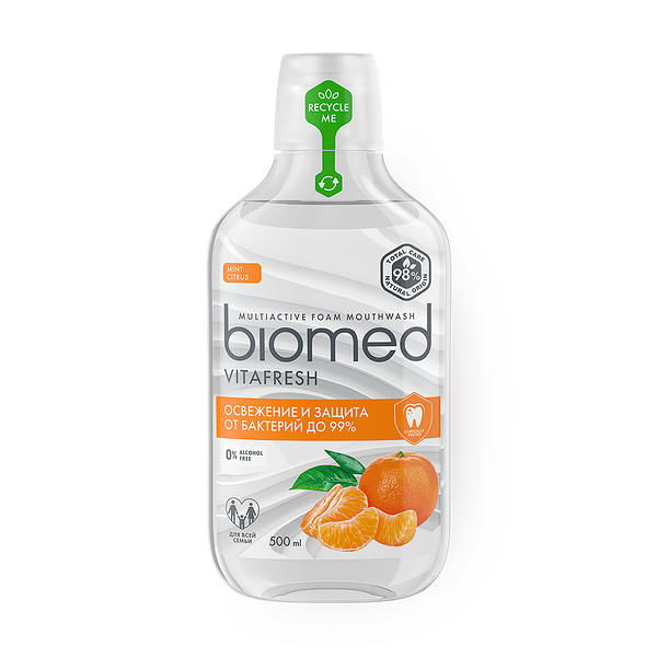Ополаскиватель для полости рта Biomed Vitafresh цитрусовая свежесть