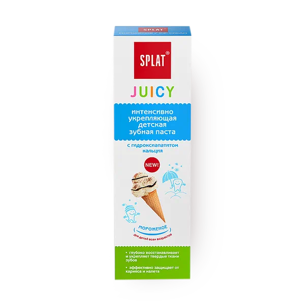Зубная паста детская Splat Juicy мороженое
