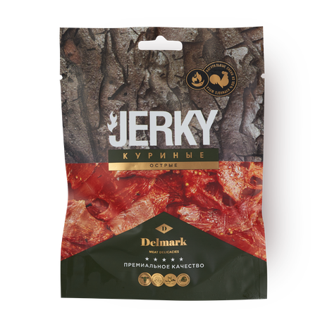 Снэки куриные Jerky Delmark острые