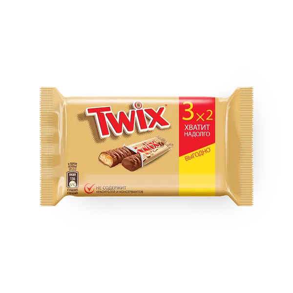 Батончик Twix в молочном шоколаде