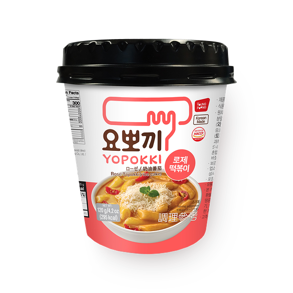 Рисовые палочки Yopokki Токпокки с соусом Розе
