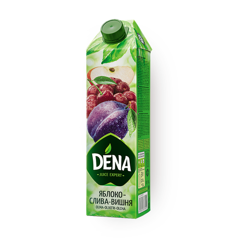 Нектар яблочно-сливово-вишнёвый Dena осветлённый