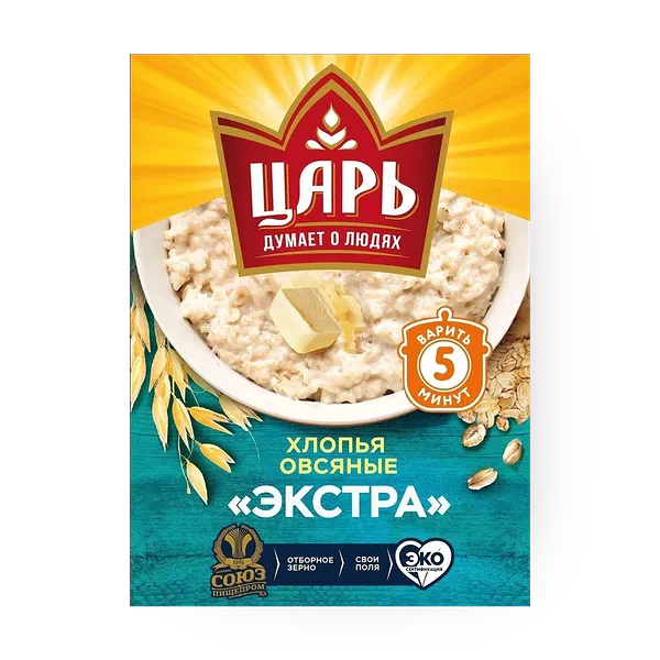 Хлопья овсяные Экстра «Царь»