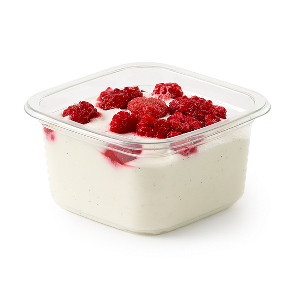 Десерт со вкусом мороженого Семифредо с малиной
