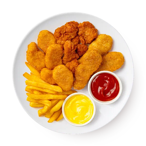 Сет Куриный попкорн, стрипсы, наггетсы и картофель фри «Из Лавки»