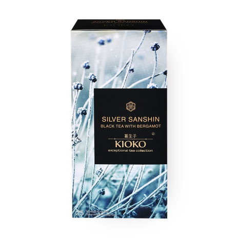 Чай чёрный Silver Sanshin Kioko с ароматом бергамота в пакетиках