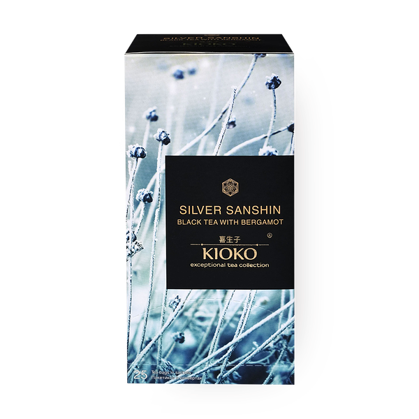 Чай чёрный Silver Sanshin Kioko с ароматом бергамота в пакетиках