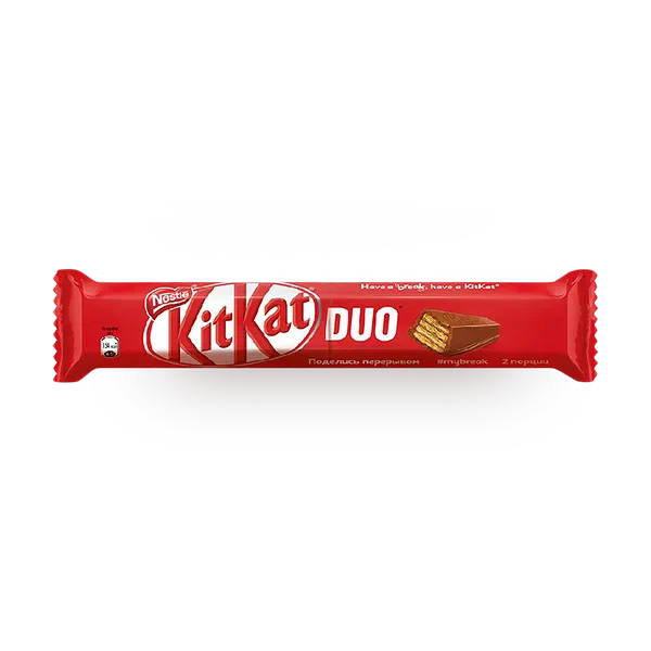 Батончик шоколадный Kitkat Duo