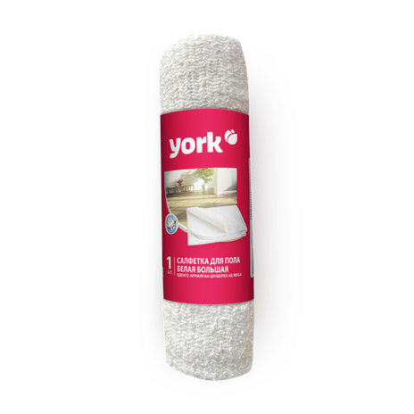 Тряпка для пола York хлопок белая 60 х 80 см