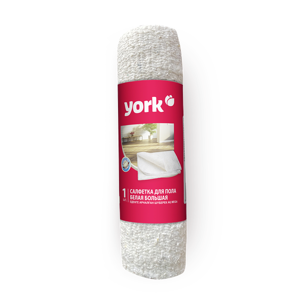 Тряпка для пола York хлопок белая 60 х 80 см