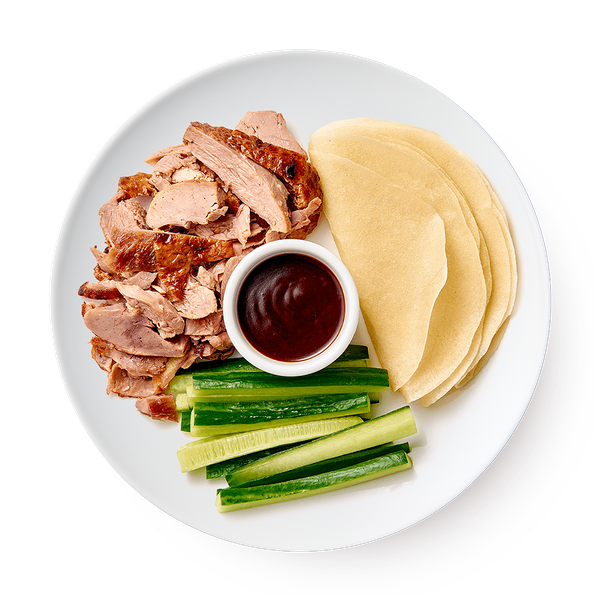 Утка по-пекински с блинчиками, овощами и соусом Хойсин Duckit