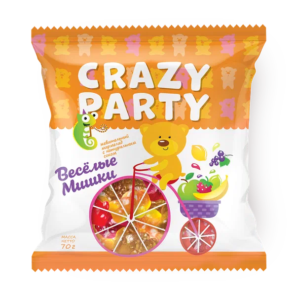 Мармелад жевательный Весёлые мишки Crazy Party
