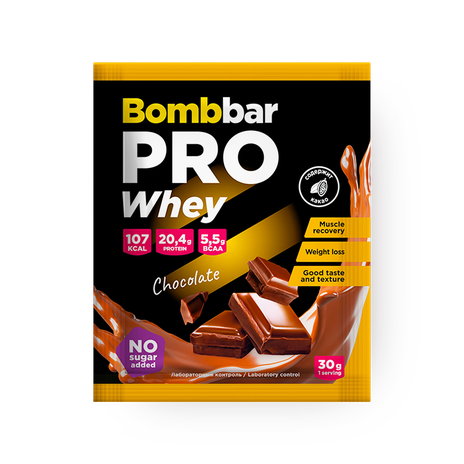 Коктейль протеиновый Bombbar Pro whey шоколад