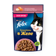 Корм влажный для кошек Felix Sensations лосось в желе со вкусом трески