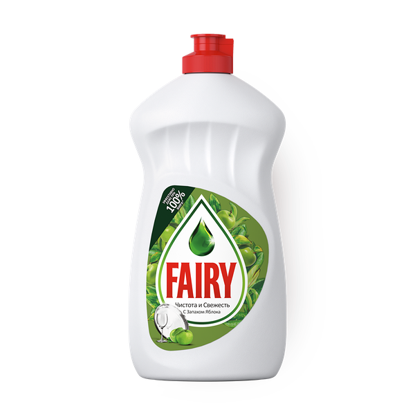 Гель для мытья посуды Fairy зелёное яблоко