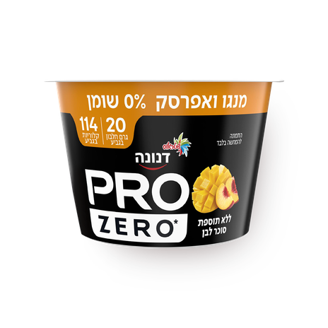 Danone Pro peach mango 0% white sugar