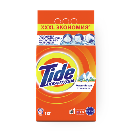 Стиральный порошок Tide Аква пудра Альпийская свежесть