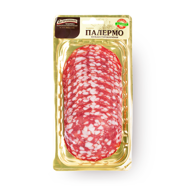 Колбаса Палермо «Егорьевская» сырокопчёная нарезка