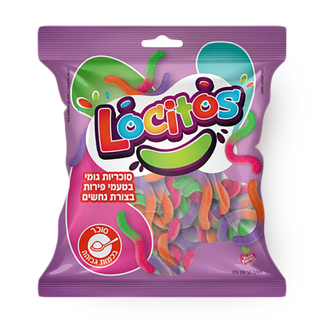 Locitos fruit-flavored snake gummy candies