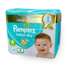 Pampers Baby Dry diapers size 4
