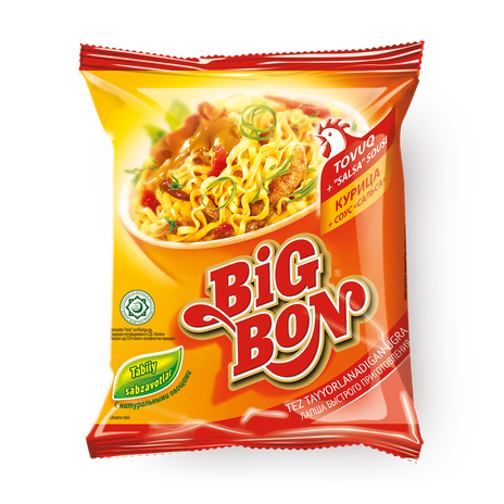Лапша Big Bon курица с соусом сальса