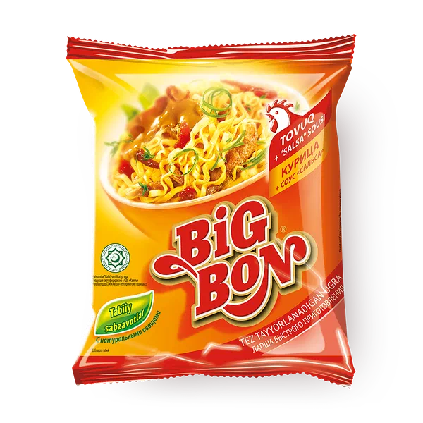 Лапша Big Bon курица с соусом сальса