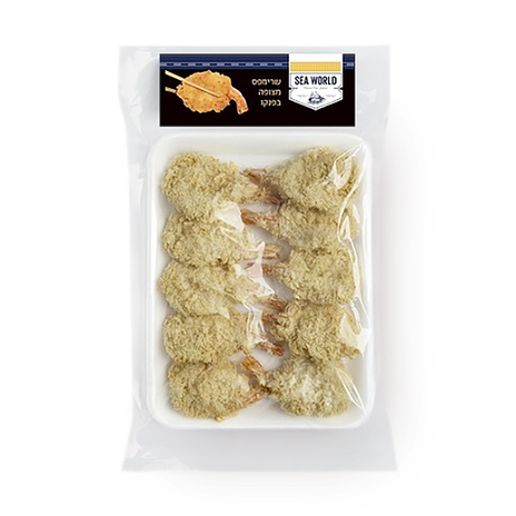 Shrimp coated in panko frozen