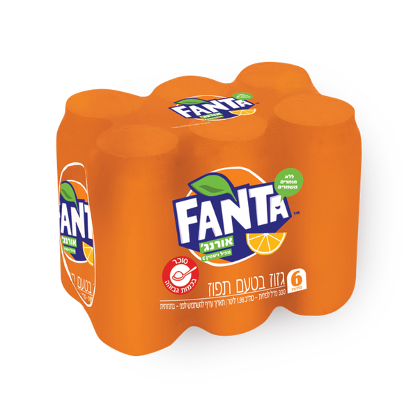 פאנטה אורנג׳ טעם תפוז מארז פחיות