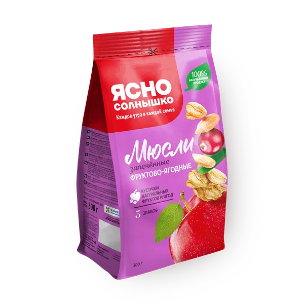 Мюсли фруктово-ягодные запечённые «Ясно солнышко»