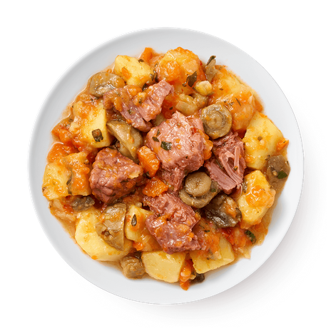 Картофель тушёный с говядиной и грибами Gastro Kitchen