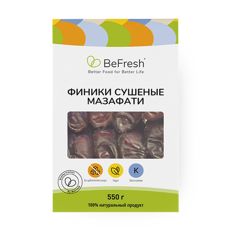 Финики сушёные Befresh сорт Мазафати