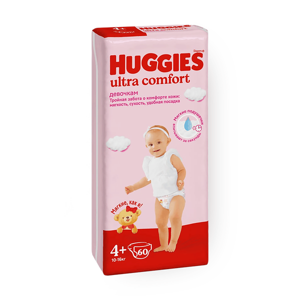 Подгузники Huggies Ultra Comfort 4+ 10-16 кг